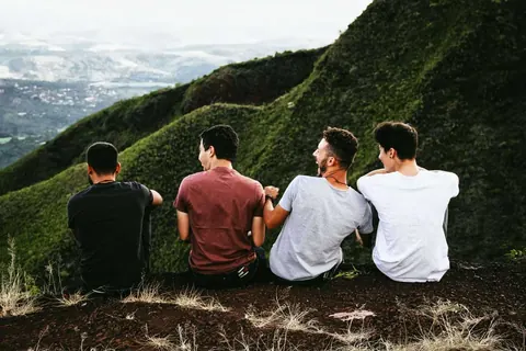 Friends spending time together