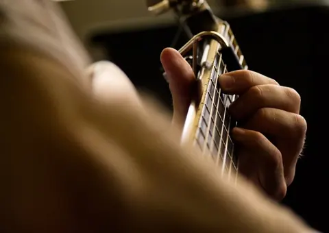 A classical guitar